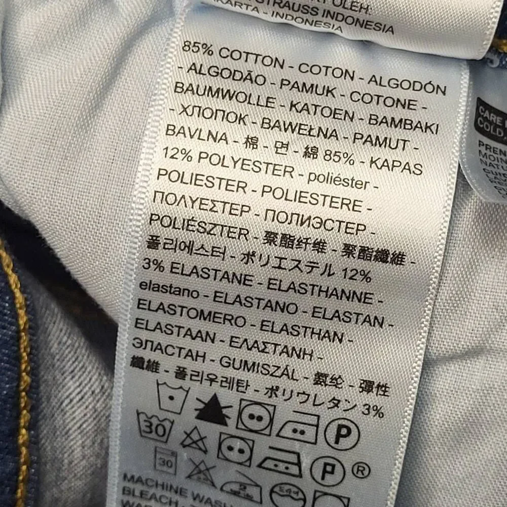 Levi's Jeans Women's Size 24W 720 High-Rise Super-Skinny Leg Denim Pants New wit - Picture 6 of 10